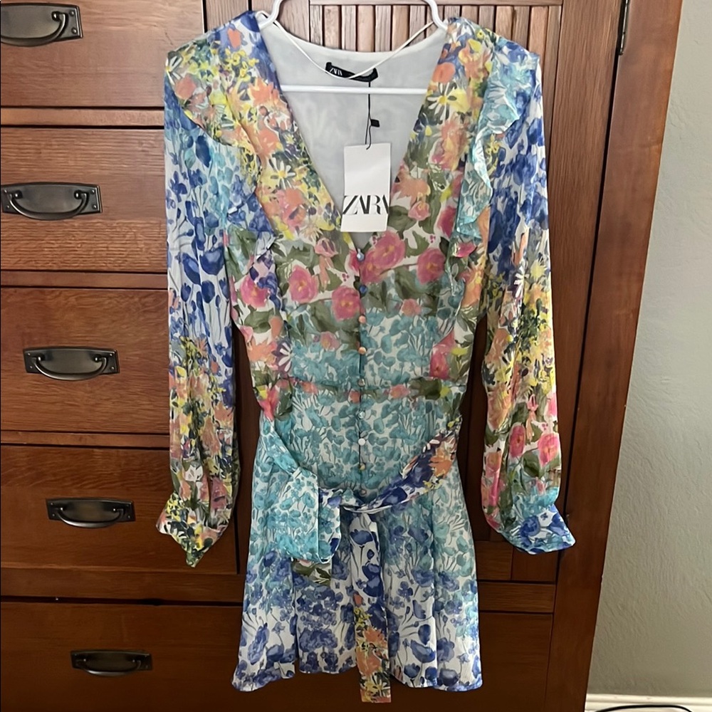 Zara Floral Multicolor Dress